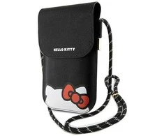 Hello Kitty odinis dėklas krepšys Hiding Kitty Cord (HKOWBPSCKEK) juodos spalvos
