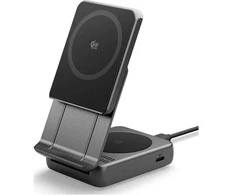 Įkroviklis Spigen Essential MagSafe 2-in-1+C Wireless Charger EF302MOQ, juodas