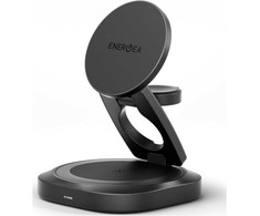 Įkroviklis indukcinė Energea Alumag GYRO 360 Obrotowa Qi2.2 25W składana gumetal