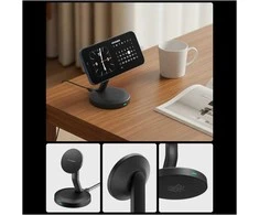 Spigen EF151MS Essential MagSafe 15W Wireless Charger - Juodas