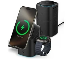 Spigen Essential EF223MS 3-in-1 QI2 belaidis įkroviklis - juodos spalvos