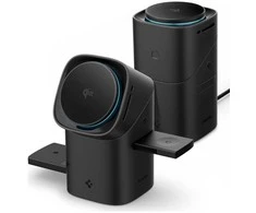Spigen Essential EF223MS 3-in-1 QI2 belaidis įkroviklis - juodos spalvos