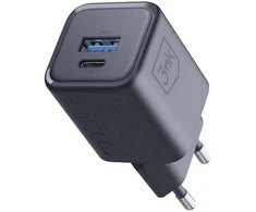 3Mk apsaugos priedai - 3mk Hyper Charger PD 33W GaN QC4+ PPS AFC FCP SCP 1A1C Juodas
