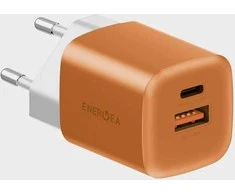 Įkroviklis jungiama į tinklą Energea Ampcharge GaN35 USB-C/USB-A PD/PPS/QC3.0 35W oranžinė