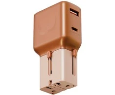 Įkroviklis jungiama į tinklą Energea TravelGo Adapteris 35 USB-A/USB-C 35W oranžinė