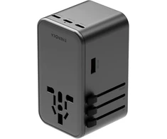 Įkroviklis jungiama į tinklą Energea TravelWorld Adapteris GaN 160W PD 3xUSBC/USB-A gunmetal