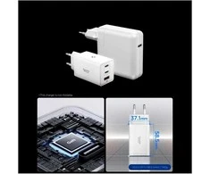 Įkroviklis Spigen Essential 67W Wall Charger EE673EU, baltas