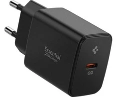 Spigen Essential EE201EU USB-C 20W Wall Charger - Juodas