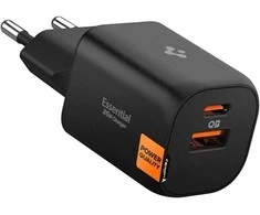 Įkroviklis Spigen Essential 35W Wall Charger EE352EU, juodas