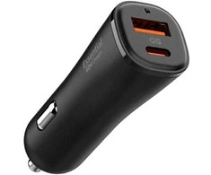 Spigen ArcStation Essential EV482 48W automobilinis įkroviklis – juodos spalvos