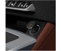 Spigen ArcStation Essential EV502 – Car Charger 2x USB-C PD + QC3.0 50W (Juodas)