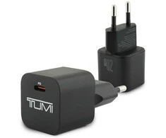 Laidinis įkroviklis TUMI Smart Power 20W USB-C juodos spalvos