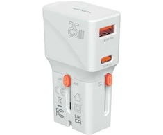 4smarts Weltreiseadapter Nomad Pocket 25W, baltas
