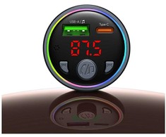 Automobilinis įkroviklis USAMS CC328 30W 1xUSB-A 1xUSB-C Bluetooth FM turnish