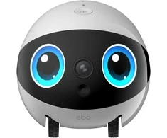 Namų robotas kompanijonas Enabot EBO Air 2 Plus FamilyBot su stebėjimo ir skambučių funkcija, baltas