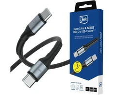 3Mk Protection Accessories - 3mk Hyper Cable N-SERIES C to C 1m PD 3.0 QC 3.0 48V/5A 240W Juodas