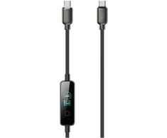 Kabelis 4smarts ScreenCord 240W USB-C/USB-C 1.2 m juodas