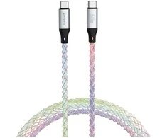 Kabelis 4smarts USB-C 60W 1.5m RGB