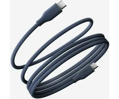 USB kabelis Energea Helix 60 USB-C į USB-C magnetinis kabelis 480Mbps 60W 1,5m mėlynas