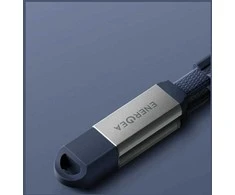 USB kabelis Energea apvalkalas kelioninis 2-in-1 USB-C į USB-C/USB-A 480Mbps 60W 1.2m oranžinis