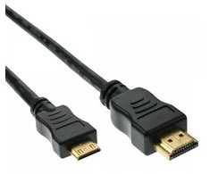 Kabelis HDMI - mini HDMI 1,5m juoda