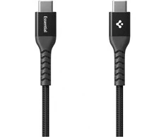 Spigen EB10010CCA Essential USB-C / USB-C 100W 100CM Cable - Juodas