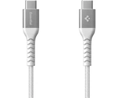 Spigen EB10010CCA Essential USB-C / USB-C 100W 100CM Cable - Baltas