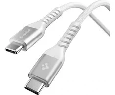 Spigen EB10010CCA Essential USB-C / USB-C 100W 100CM Cable - Baltas
