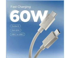Kabelis Spigen Essential EB6015CC USB-C 60W 150 cm - titano