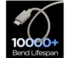 SPIGEN EB6015CC ESSENTIAL TYPE-C KABELIS 60W 150CM NATŪRALUS TITANAS