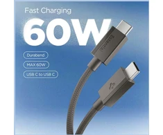 Kabelis Spigen Essential EB6015CC USB-C 60W 150 cm - tamsiai pilka