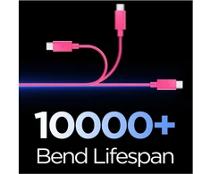SPIGEN EB6010CC ESSENTIAL TYPE-C KABELIS 60W 100CM ROŽINIS