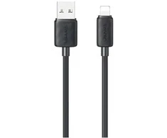 Kabelis USAMS KY Series US-SJ689 2.4A USB-A į Lightning 1m juodos spalvos