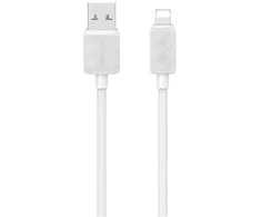 Kabelis USAMS KY Series US-SJ689 2.4A USB-A į Lightning 1m baltos spalvos