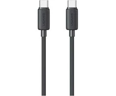 Kabelis USAMS KY Series US-SJ691 60W USB-C į USB-C 1m juodos spalvos