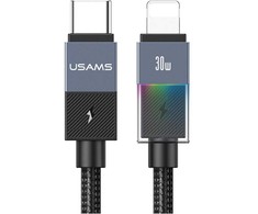 Kabelis USAMS SJ776 PD 30W USB-C/Lightning 1.2m tarnish