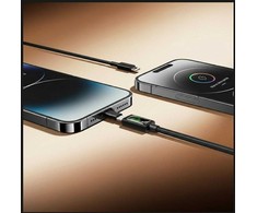 USAMS U92 30W USB-C į Lightning kabelis 1.2m juodas