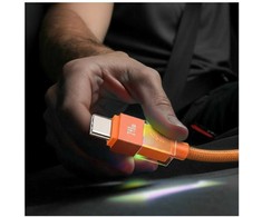 Kabelis USAMS U93 240W USB-C į USB-C 1.2m oranžinės spalvos