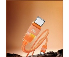 Kabelis USAMS U93 240W USB-C į USB-C 1.2m oranžinės spalvos