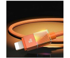 Kabelis USAMS U93 30W USB-C to Lightning 1.2m oranžinės spalvos