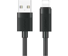 USAMS U94 12W „Lightning“ į USB-A kabelis 1 m, juodas