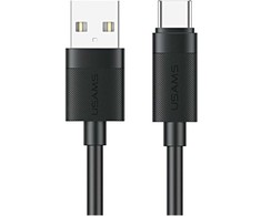 USAMS U94 18W USB-C į USB-A kabelis 1m juodas