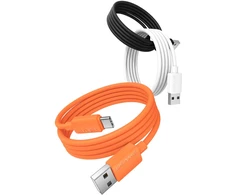 Kabelis USAMS U98 3A Silicone Fast Charging USB-C baltos spalvos