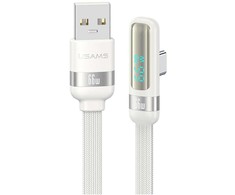 Kabelis USAMS US-SJ651 USB-A/USB-C baltos spalvos