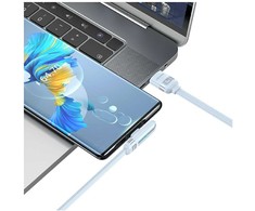 Kabelis USAMS US-SJ651 USB-A/USB-C baltos spalvos