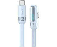 Kabelis USAMS US-SJ653 PD 100W USB-C/USB-C mėlynas