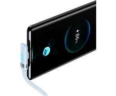 Kabelis USAMS US-SJ653 PD 100W USB-C/USB-C violetinės spalvos