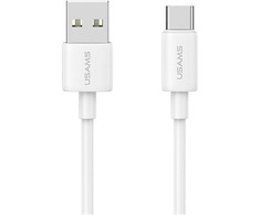Kabelis USAMS YD Series SJ708 18W 3A USB-A į USB-C 1m baltos spalvos
