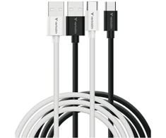 Kable Verbatim Sync &amp; Charge USC-C do A essentials 18W juoda / balta 2vnt.. 32393