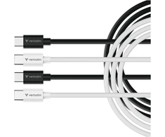 Kable Verbatim Sync &amp; Charge USC-C do C essentials 60W juoda / balta 2vnt.. 32391